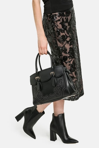 Sac à main en cuir Diana - Noir - Guess