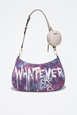 Mala de ombro Banksy - Violeta - Guess