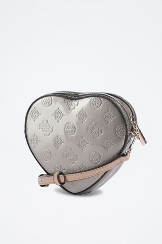 Sac bandoulière verni Arnela - Gris - Guess