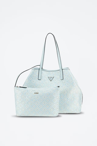Sac porté épaule et pochette Vikky II - Ciel - Guess