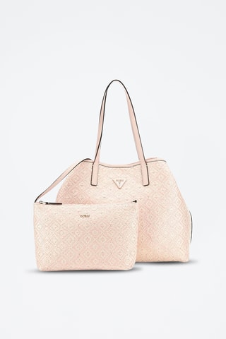 Sac porté épaule et pochette Vikky II - Rose clair - Guess