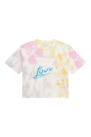 T-shirt tie and dye Midi - Blanc - Guess
