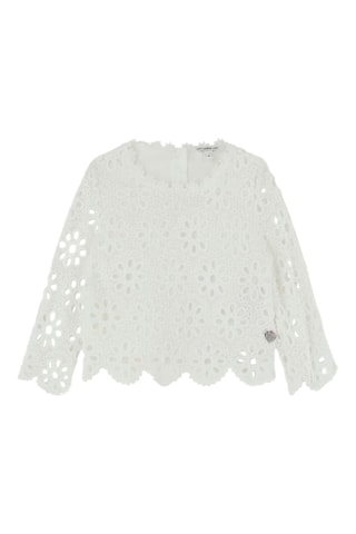 Blouse en broderie anglaise Ceremony - Blanc  - Guess