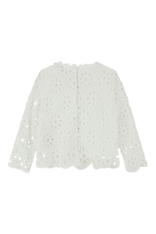 Blouse en broderie anglaise Ceremony - Blanc  - Guess