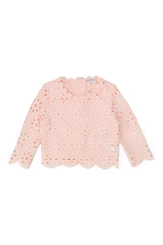 Blouse en broderie anglaise Ceremony - Rose  - Guess