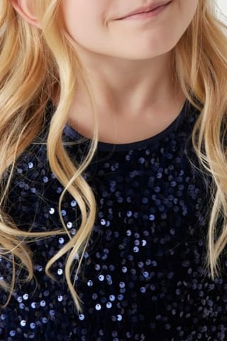 Robe en velours - Bleu marine - Guess