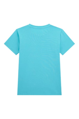 T-shirt en coton biologique Minime - Turquoise - Guess