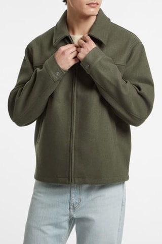 Veste en laine - Vert olive - Guess