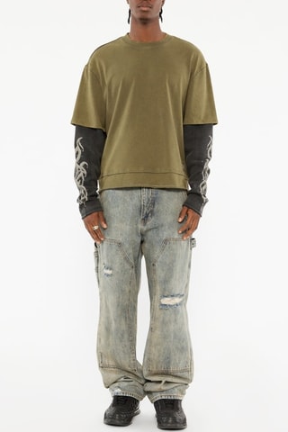 T-shirt - Vert olive - Guess