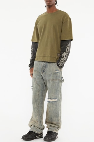 T-shirt - Vert olive - Guess