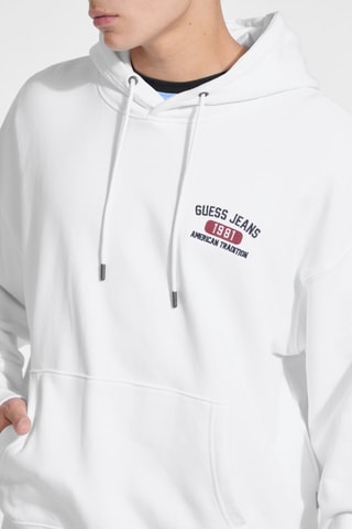 Sweat à capuche - Blanc - Guess