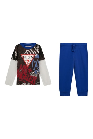 T-shirt et jogging - Anthracite et bleu marine - Guess