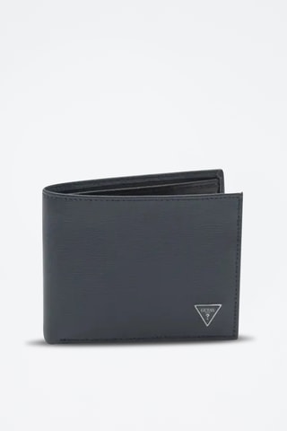 Portefeuille en cuir Milano - Bleu nuit - Guess