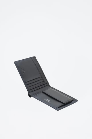 Portefeuille en cuir Milano - Bleu nuit - Guess