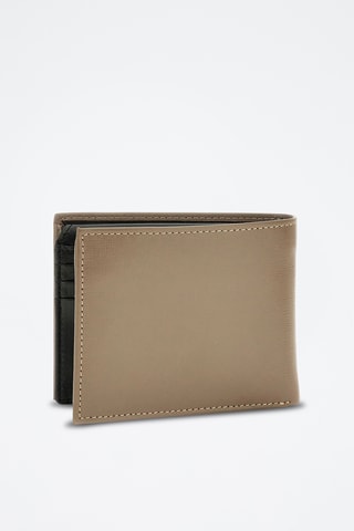 Portefeuille en cuir Milano - Beige - Guess