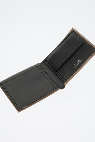 Portefeuille en cuir Milano - Beige - Guess