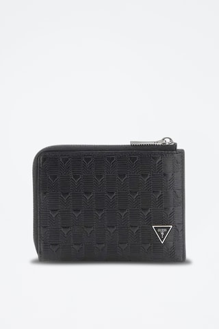 Porte-cartes en cuir - Noir - Guess