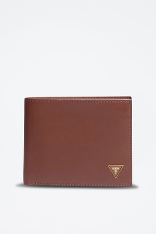 Portefeuille en cuir Mestre - Marron - Guess