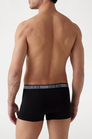 3 boxers Joe - Noir et vert - Guess