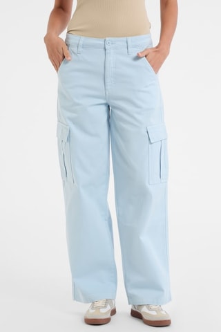 Pantalon cargo taille haute - Ciel - Guess