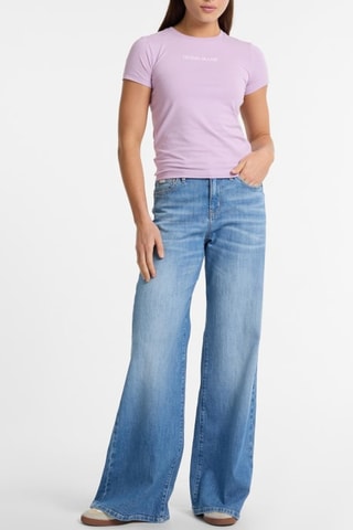 T-shirt slim - Mauve - Guess