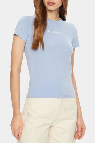 T-shirt slim - Bleu clair - Guess