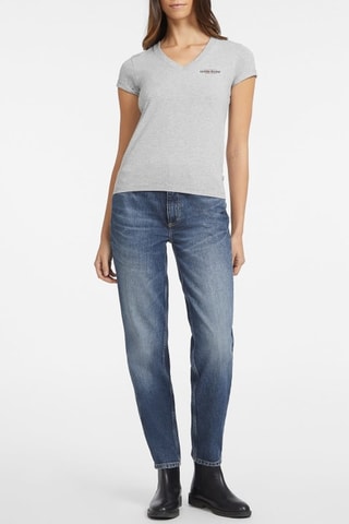 T-shirt slim Mini Americ - Gris chiné - Guess