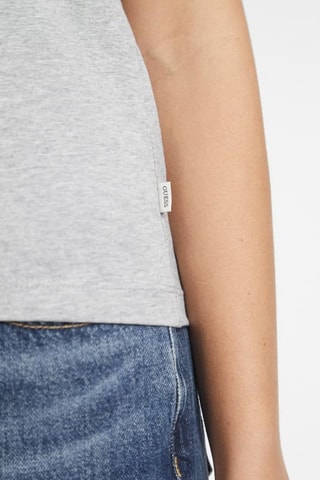 T-shirt slim Mini Americ - Gris chiné - Guess