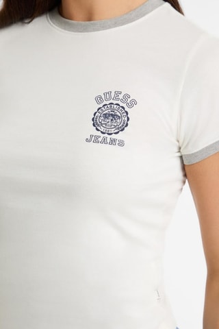 T-shirt slim - Blanc - Guess