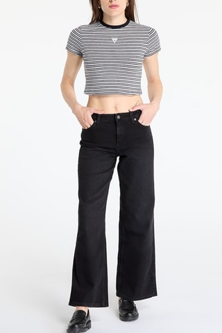 T-shirt cropped - Noir - Guess