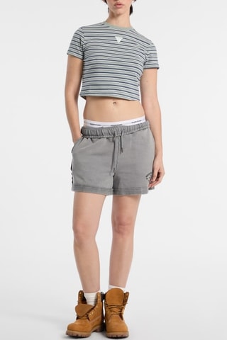 T-shirt cropped - Vert-gris - Guess