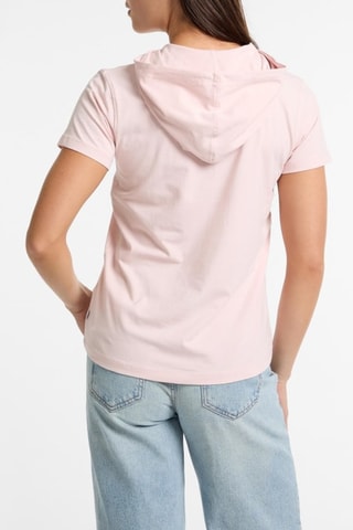 T-shirt à capuche - Rose - Guess