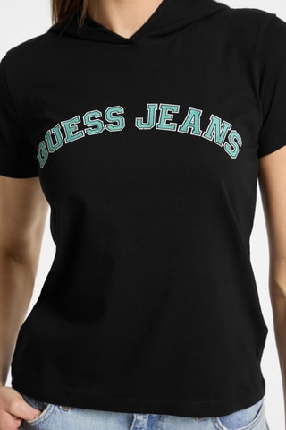 T-shirt à capuche - Noir - Guess