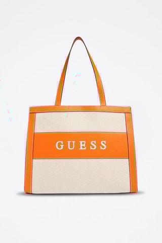 Cabas - Orange et beige