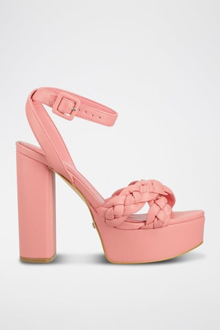 Sandales à talons - Fuchsia