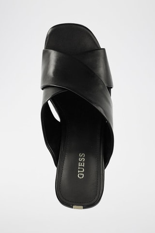 Sandales à talons en cuir - Noir