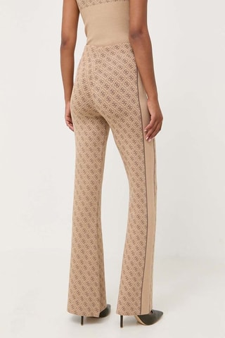 Pantalon regular taille haute Lise - Marron