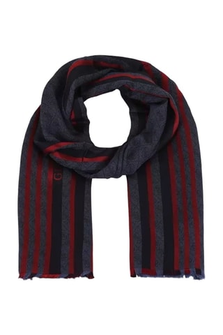 Echarpe - Bleu marine et rouge