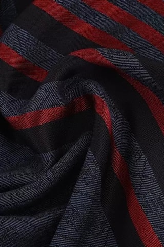 Echarpe - Bleu marine et rouge