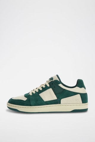 Baskets en nubuck Sava - Vert et beige