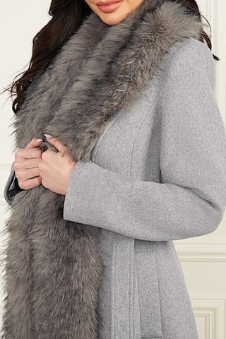 Manteau en laine Valérie - Gris chiné