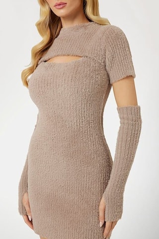 Robe fourreau Meteor - Taupe