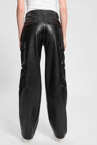 Pantalon cargo taille haute Kori - Noir