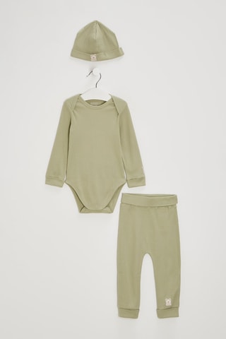 Ensembles 3 pièces en coton biologique - Vert olive