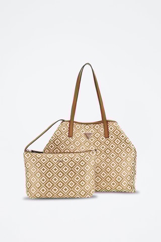 Cabas - Blanc et marron