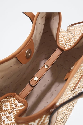 Cabas - Blanc et marron