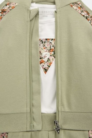 Ensemble 3 pièces en coton biologique - Vert clair et écru