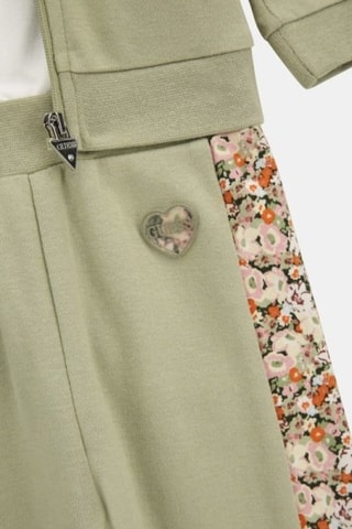 Ensemble 3 pièces en coton biologique - Vert clair et écru