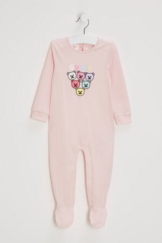 Grenouillère en coton biologique - Rose