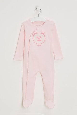 Grenouillère en coton biologique - Rose